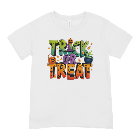 Trick or Treat Colorful Halloween Tee